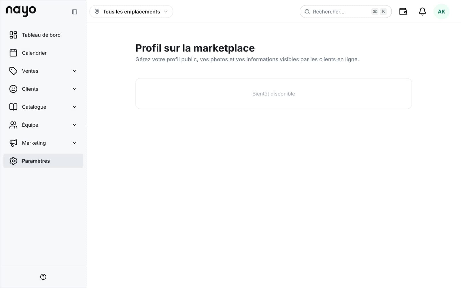 Choix de période